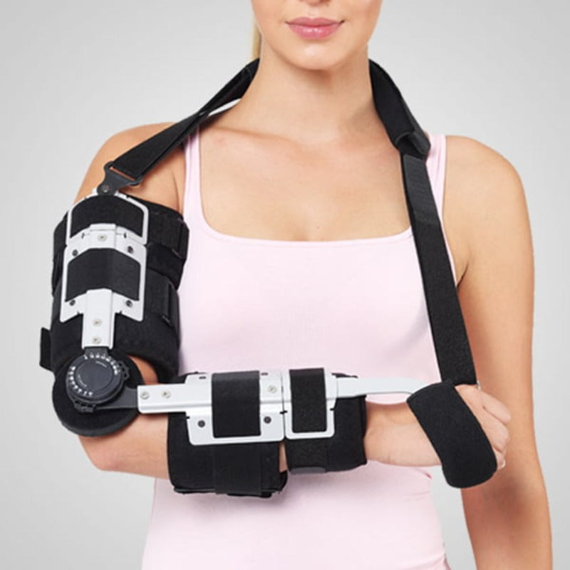 attelle du coude articulée réglable rom